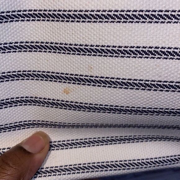 COACH SAINT JAMES Tote Nautical Stripe Weekend Beach Shoulder Bag Purse - Picture 11 of 16